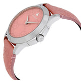 Gucci G Timeless Quartz Candy Pink Dial Pink Leather Strap Watch For Women - YA1264030