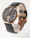 Buy Shop Fossil Townsman Automatic Black Dial Black Leather Strap Watch for Men - ME3170 USA Online