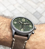 Buy Shop Tissot T Sport Chrono XL Green Dial Brown Leather Strap Watch For Men - T116.617.36.097.00 USA Online