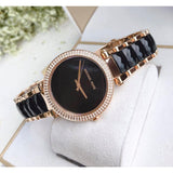 Buy Shop Michael Kors Parker Mother of Pearl Black Dial Two Tone Steel Strap Watch for Women - MK6414 USA Online