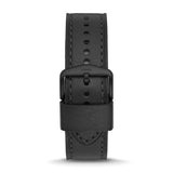 Buy Shop Fossil Bronson Chronograph Black Dial Black Leather Strap Watch for Men - FS5874 USA Online