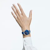 Buy Shop Swarovski Passage Moon Phase Blue Dial Blue Leather Strap Watch for Women - 5613320 USA Online