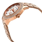 Buy Shop Guess Bedazzle Diamonds Silver Dial Rose Gold Steel Strap Watch For Women - W1097L3 USA Online