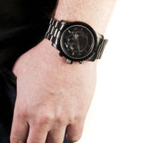 Buy Shop Michael Kors Runway Chronograph Black Dial Black Steel Strap Watch for Men - MK8157 USA Online