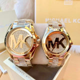 Michael Kors Bradshaw Gold Dial Gold Steel Strap Watch for Women - MK6487