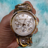 Buy Shop Michael Kors Runway White Dial Two Tone Steel Strap Watch for Women - MK3199 USA Online