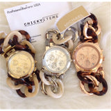 Buy Shop Michael Kors Runway Rose Gold Dial Two Tone Steel Strap Watch for Women - MK4269 USA Online