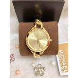 Buy Shop Michael Kors Runway Gold Dial Gold Steel Strap Watch for Women - MK3222 USA Online
