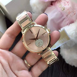 Buy Shop Michael Kors Portia Rose Gold Dial Two Tone Steel Strap Watch for Women - MK3706 USA Online