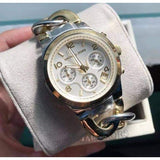 Buy Shop Michael Kors Runway White Dial Two Tone Steel Strap Watch for Women - MK3199 USA Online