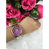 Buy Shop Michael Kors Lauryn Pink Dial Rose Gold Steel Strap Watch for Women - MK3722 USA Online