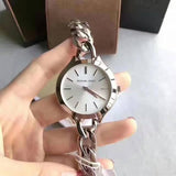 Buy Shop Michael Kors Slim Runway Silver Dial Silver Steel Strap Watch for Women - MK3279 USA Online
