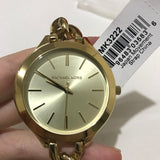 Buy Shop Michael Kors Runway Gold Dial Gold Steel Strap Watch for Women - MK3222 USA Online
