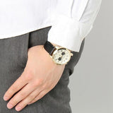 Buy Shop Fossil Grant Chronograph White Dial Black Leather Strap Watch for Men - FS5272 USA Online