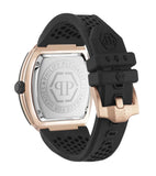 Buy Shop Philipp Plein Hexagon Phantom Black Dial Black Silicone Strap Watch For Men- PWPUA0124 USA Online
