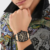 Buy Shop Philipp Plein Hexagon Phantom Black Dial Black Silicone Strap Watch For Men- PWPUA0124 USA Online