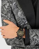 Buy Shop Philipp Plein Hexagon Phantom Black Dial Black Silicone Strap Watch For Men- PWPUA0224 USA Online