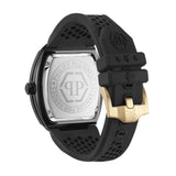 Buy Shop Philipp Plein Hexagon Phantom Black Dial Black Silicone Strap Watch For Men- PWPUA0224 USA Online