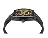Buy Shop Philipp Plein Hexagon Phantom Black Dial Black Silicone Strap Watch For Men- PWPUA0224 USA Online
