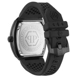 Buy Shop Philipp Plein Hexagon Phantom Black Dial Black Silicone Strap Watch For Men- PWPUA0324 USA Online