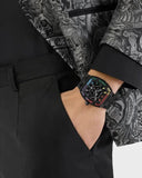 Buy Shop Philipp Plein Hexagon Phantom Black Dial Black Silicone Strap Watch For Men- PWPUA0324 USA Online