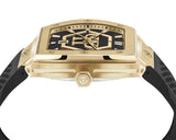 Buy Shop Philipp Plein Hexagon Phantom Black Dial Black Silicone Strap Watch For Men- PWPUA0424 USA Online