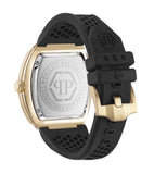 Buy Shop Philipp Plein Hexagon Phantom Black Dial Black Silicone Strap Watch For Men- PWPUA0424 USA Online
