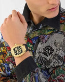 Buy Shop Philipp Plein Hexagon Phantom Black Dial Black Silicone Strap Watch For Men- PWPUA0424 USA Online