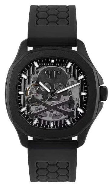 Buy Shop Philipp Plein High-Conic Automatic Black Dial Black Silicone Strap Watch for Men - PWRAA0923 USA Online