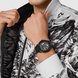Buy Shop Philipp Plein High-Conic Automatic Black Dial Black Steel Strap Watch For Men- PWRAA0423 USA Online