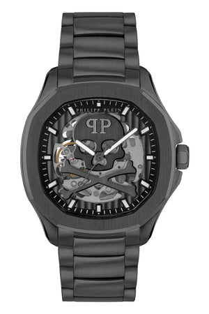 Buy Shop Philipp Plein High-Conic Automatic Black Dial Black Steel Strap Watch For Men- PWRAA0423 USA Online