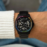 Buy Shop Philipp Plein High-Conic Automatic Black Dial Black Steel Strap Watch For Men - PWRAA0823 USA Online