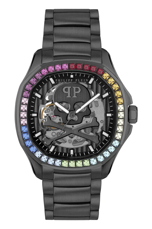 Buy Shop Philipp Plein High-Conic Automatic Black Dial Black Steel Strap Watch For Men - PWRAA0823 USA Online