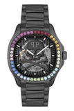 Buy Shop Philipp Plein High-Conic Automatic Black Dial Black Steel Strap Watch For Men - PWRAA0823 USA Online