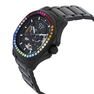 Buy Shop Philipp Plein High-Conic Automatic Black Dial Black Steel Strap Watch For Men - PWRAA0823 USA Online