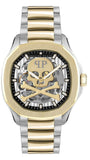 Buy Shop Philipp Plein High-Conic Automatic Gold Dial Two Tone Steel Strap Watch For Men - PWRAA0323 USA Online