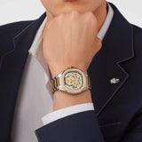 Buy Shop Philipp Plein High-Conic Automatic Gold Dial Two Tone Steel Strap Watch For Men - PWRAA0323 USA Online