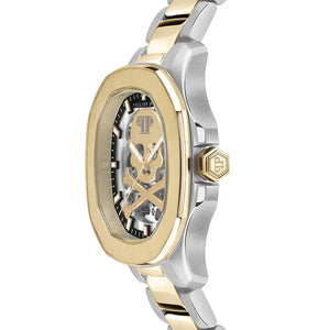 Buy Shop Philipp Plein High-Conic Automatic Gold Dial Two Tone Steel Strap Watch For Men - PWRAA0323 USA Online