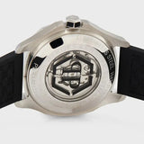Buy Shop Philipp Plein High-Conic Automatic Silver Dial Black Silicone Strap Watch For Men- PWRAA0123 USA Online