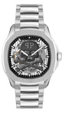 Buy Shop Philipp Plein High-Conic Automatic Silver Dial Silver Steel Strap Watch For Men - PWRAA0223 USA Online