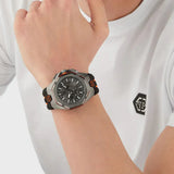 Buy Shop Philipp Plein Hyper Sport Chronograph Black Dial Two Tone Silicone Strap Watch for Men - PWTBA0523 USA Online