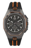 Buy Shop Philipp Plein Hyper Sport Chronograph Black Dial Two Tone Silicone Strap Watch for Men - PWTBA0523 USA Online