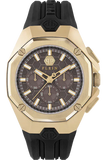 Buy Shop Philipp Plein Hyper Sport Chronograph Gold Dial Black Silicone Strap Watch for Men - PWTBA0423 USA Online
