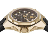 Buy Shop Philipp Plein Hyper Sport Chronograph Gold Dial Black Silicone Strap Watch for Men - PWTBA0423 USA Online