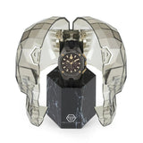 Buy Shop Philipp Plein Octagon Black Dial Black Silicone Strap Watch for Men - PWTBA0323 USA Online