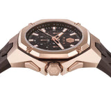 Buy Shop Philipp Plein Octagon Rose Gold Dial Brown Silicone Strap Watch for Men - PWTBA0223 USA Online