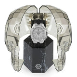 Buy Shop Philipp Plein Octagon Silver Dial Black Silicone Strap Watch for Men - PWTBA0123 USA Online