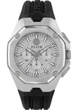 Buy Shop Philipp Plein Octagon Silver Dial Black Silicone Strap Watch for Men - PWTBA0123 USA Online