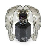 Buy Shop Philipp Plein Skeleton Spectre Black Dial Black Silicone Strap Watch for Men - PWRAA1023 USA Online