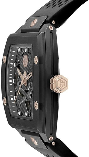 Buy Shop Philipp Plein The $Keleton Black Dial Black Silicone Strap Watch for Men - PWVBA0523 USA Online